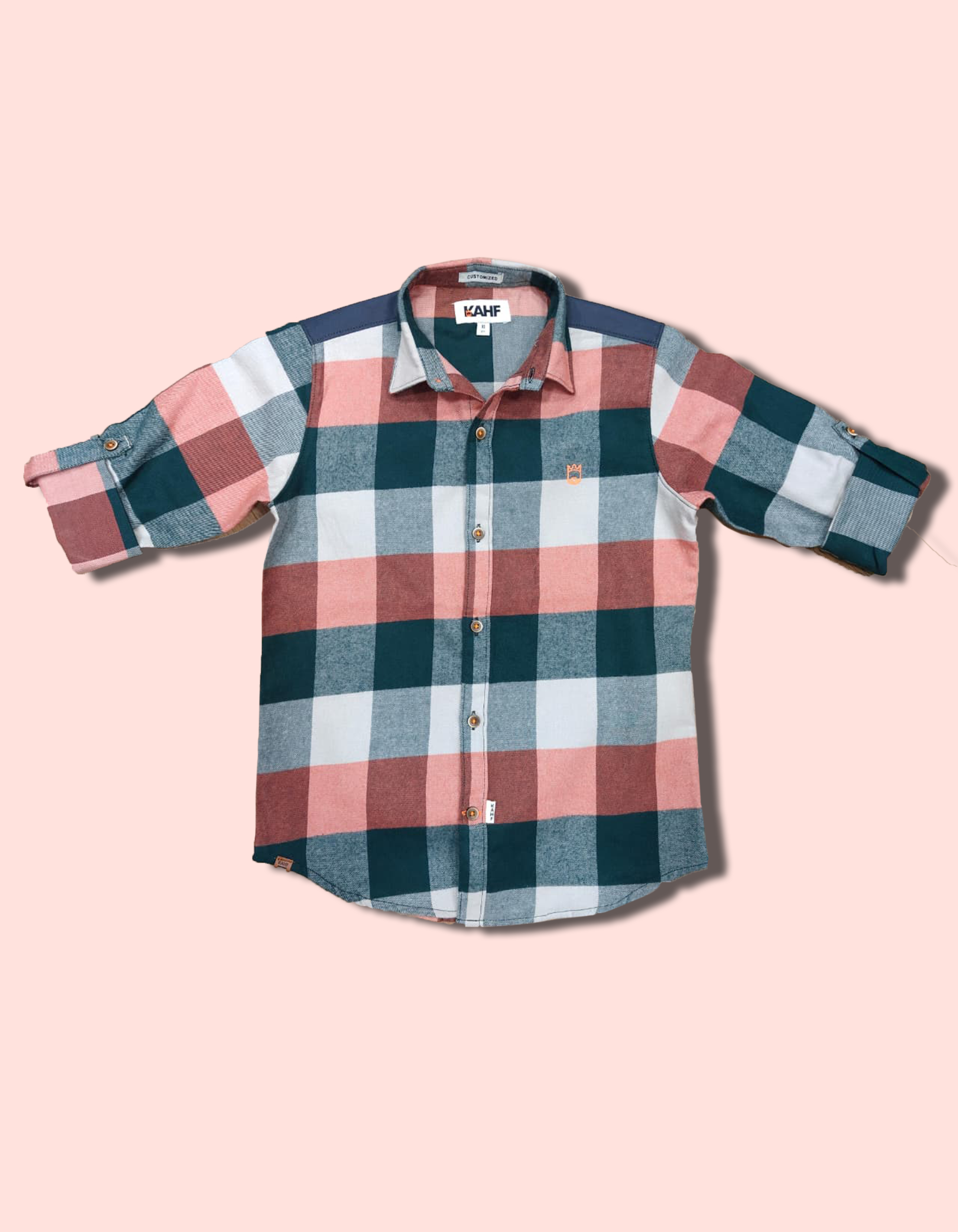 Rust Green Check Shirt