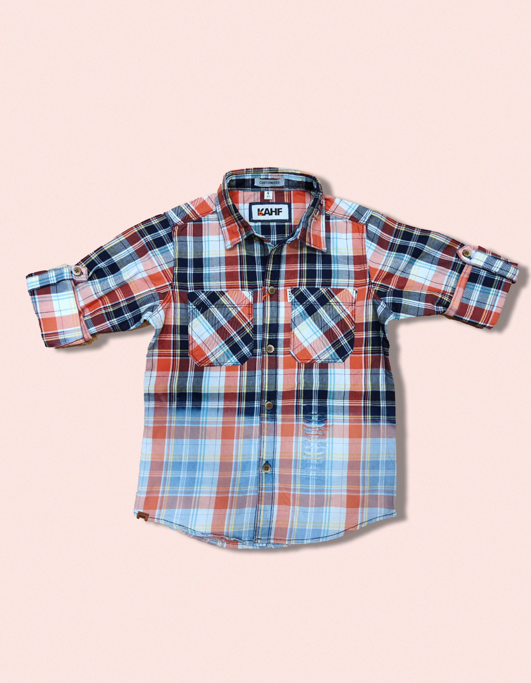 SUNSET ORANGE FLANNEL