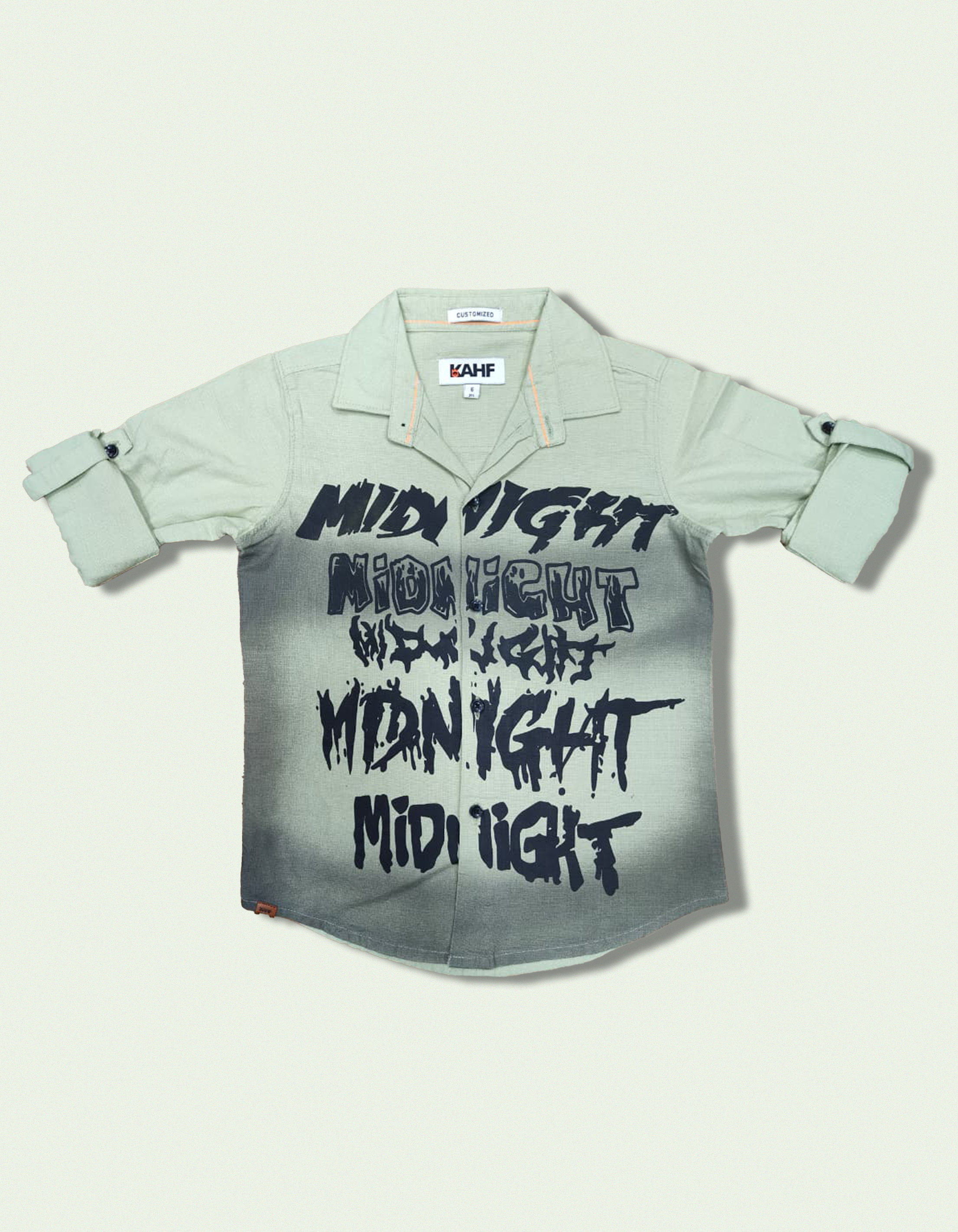 KAHF MIDNIGHT LIGHT GREEN PRINT