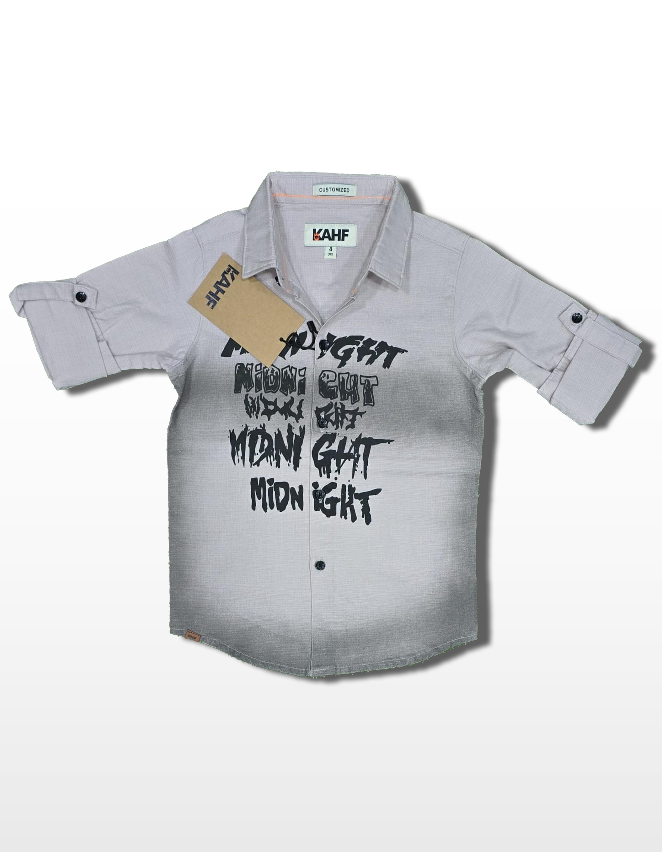 Abstract Geometric Printed Shirt - Sand Beige